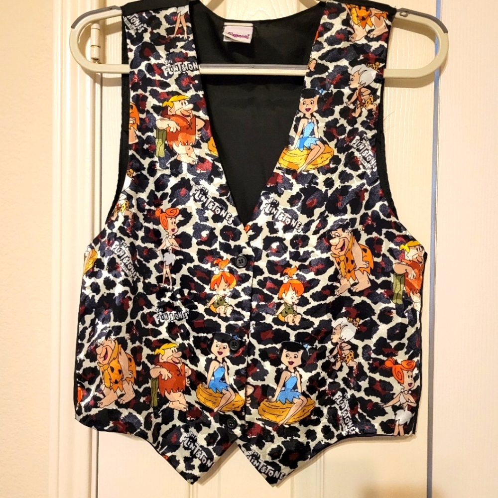 Vintage Flintstones Vest - Hanna-Barbera 1990s - Excellent Condition